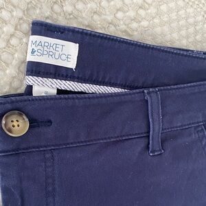 Market & Spruce Blue chino pants 12